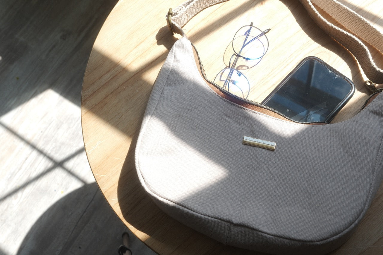 Jess Mini Baguette Bag - Ash Gray