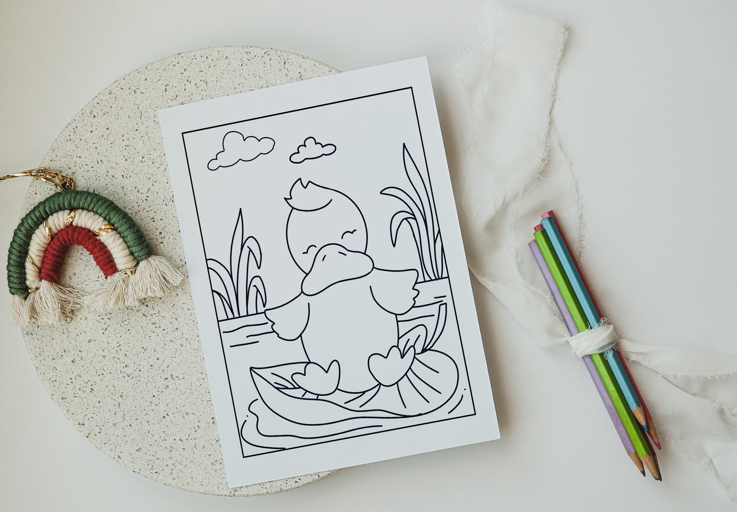 Baby Animals Printable Coloring Pages - Summer Edition