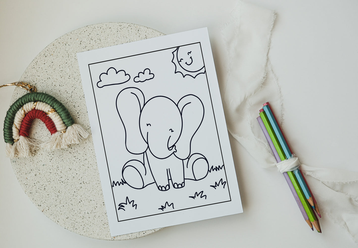 Baby Animals Printable Coloring Pages - Summer Edition