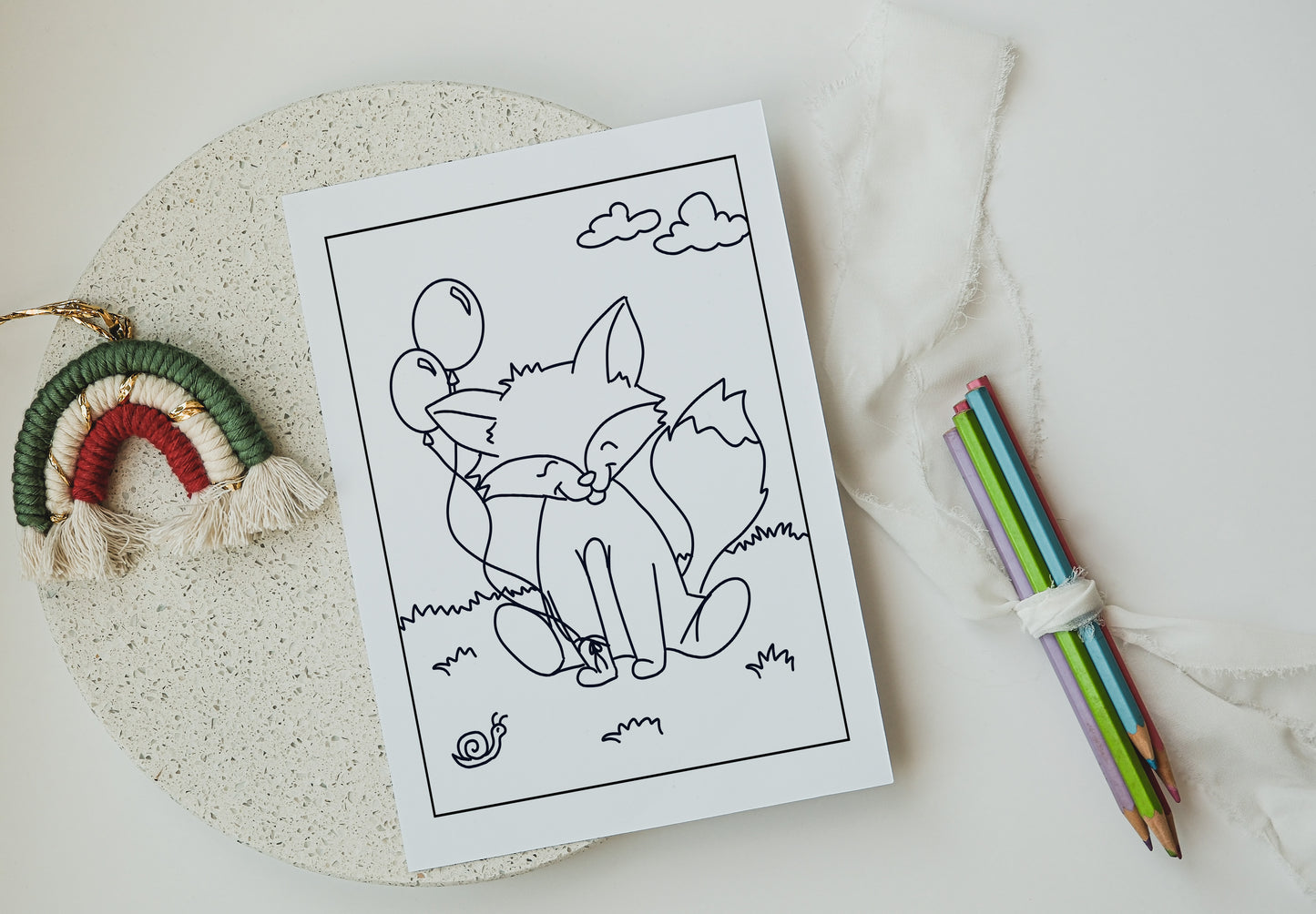 Baby Animals Printable Coloring Pages - Summer Edition